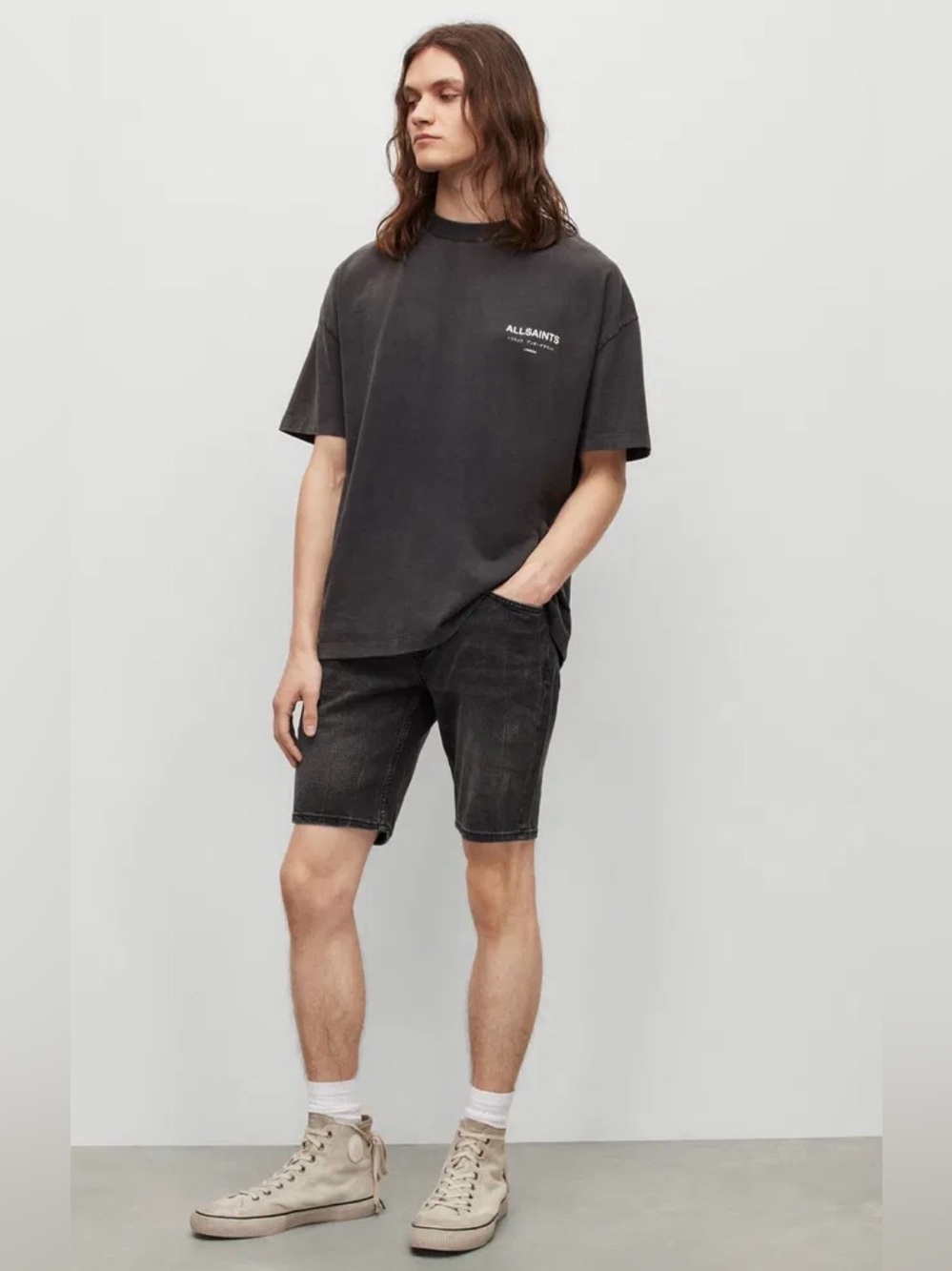 USED AllSaints Men’s “Switch” Denim Short 9” Inseam (Waist 32)